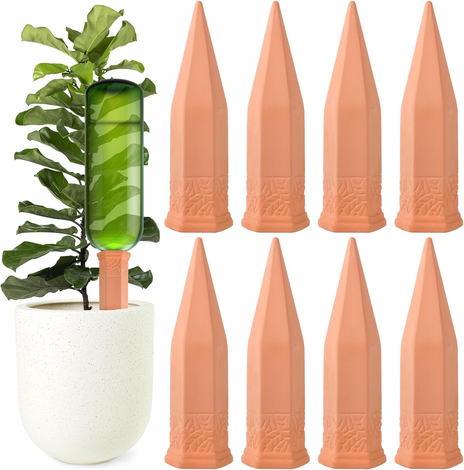 Gießkannen-set Aus Ton, 8 Gießkannen Für Zimmerpflanzen, Automatische Bewässerungssysteme Für Topfpflanzen, Pflanzenbewässerung Für Gärten, Zimmerpflanzen Und Blumen