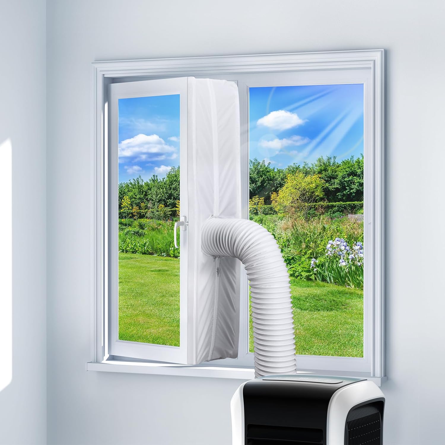 400 Cm Lange Fensterdichtung Für Mobile Klimageräte Und Ablufttrockner, Klimaanlage, Bohrfreie Fensterdichtung Für Abluftschlauch, Kippfenster, Dachfenster