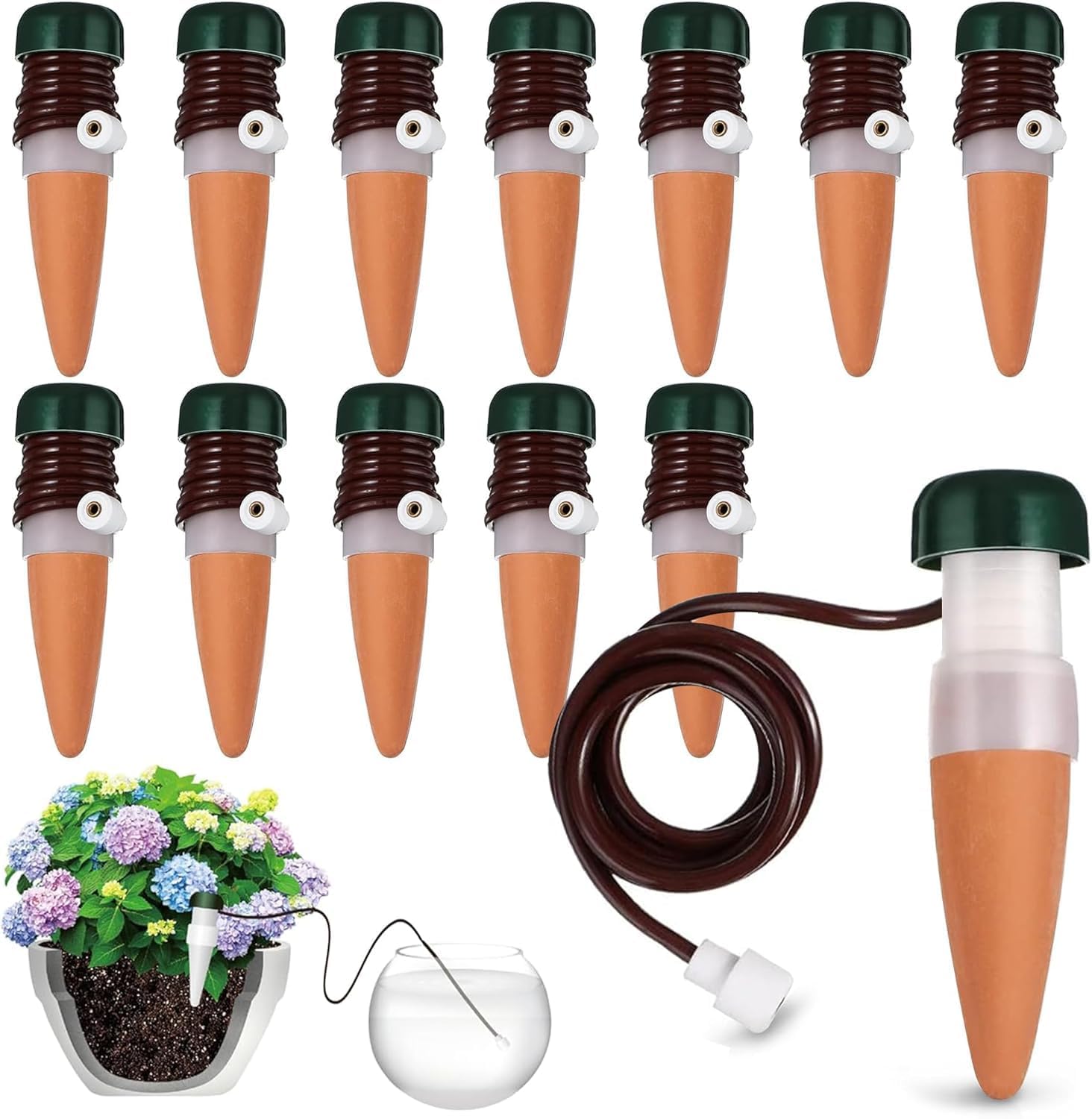 Set Mit 12 Wasserspendern Für Zimmerpflanzen, Balkonbewässerungssystem, Automatisches Bewässerungssystem Für Zimmerpflanzen