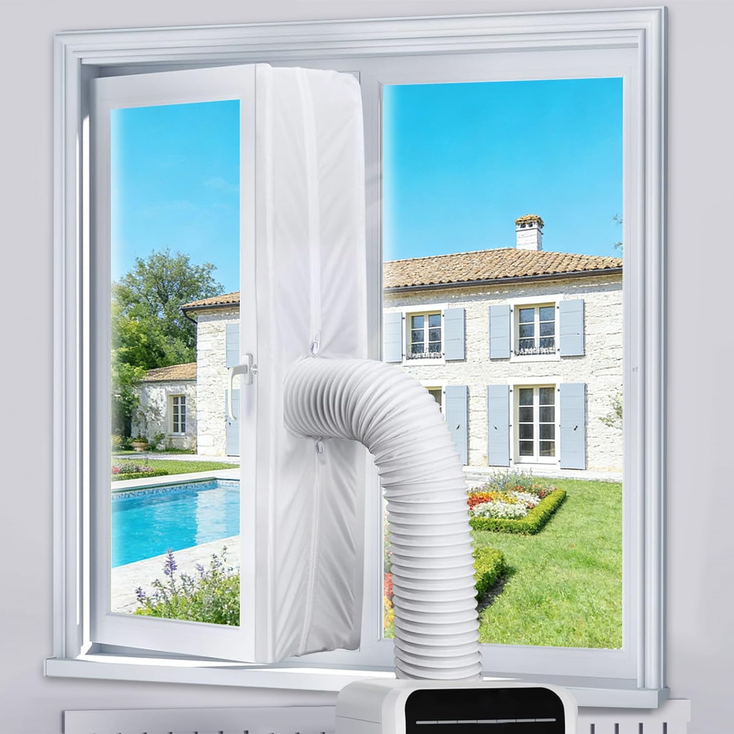 Fensterdichtungsset Für Mobile Klimageräte, Fensterdichtung Für Mobile Klimageräte, Dichtungsgewebe Für Wäschetrocknerfenster, Drehkippfenster Und Dachfenster (3 M)