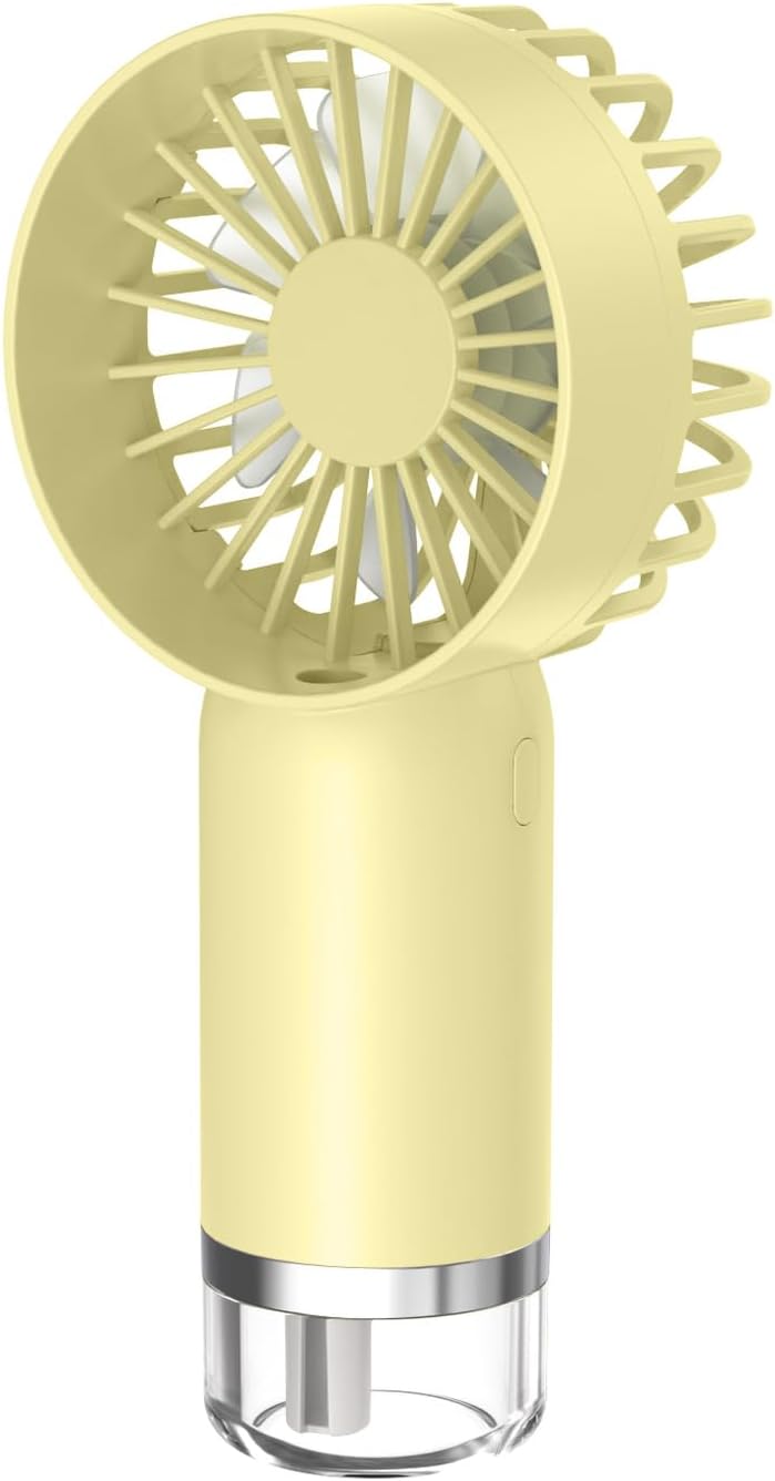 Tragbarer Nebelventilator – Mini-usb-aufladbar, 3 Geschwindigkeitsstufen – Kühlgerät Für Büro & Strand – Beige
