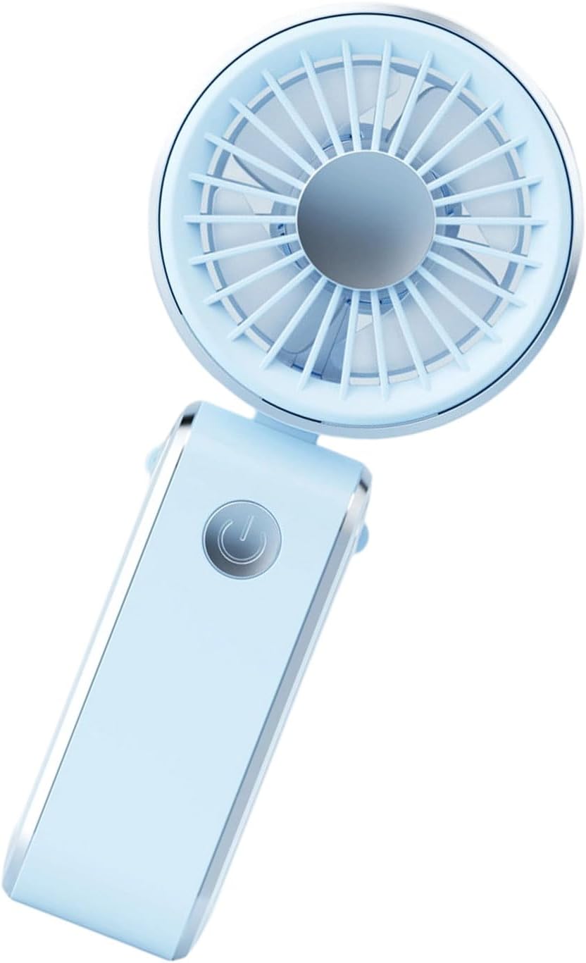 Mini-tragbarer Ventilator – Reise- Und Campingventilator – Faltbarer, Tragbarer Ventilator – Outdoor- Und Büroventilator – Blau