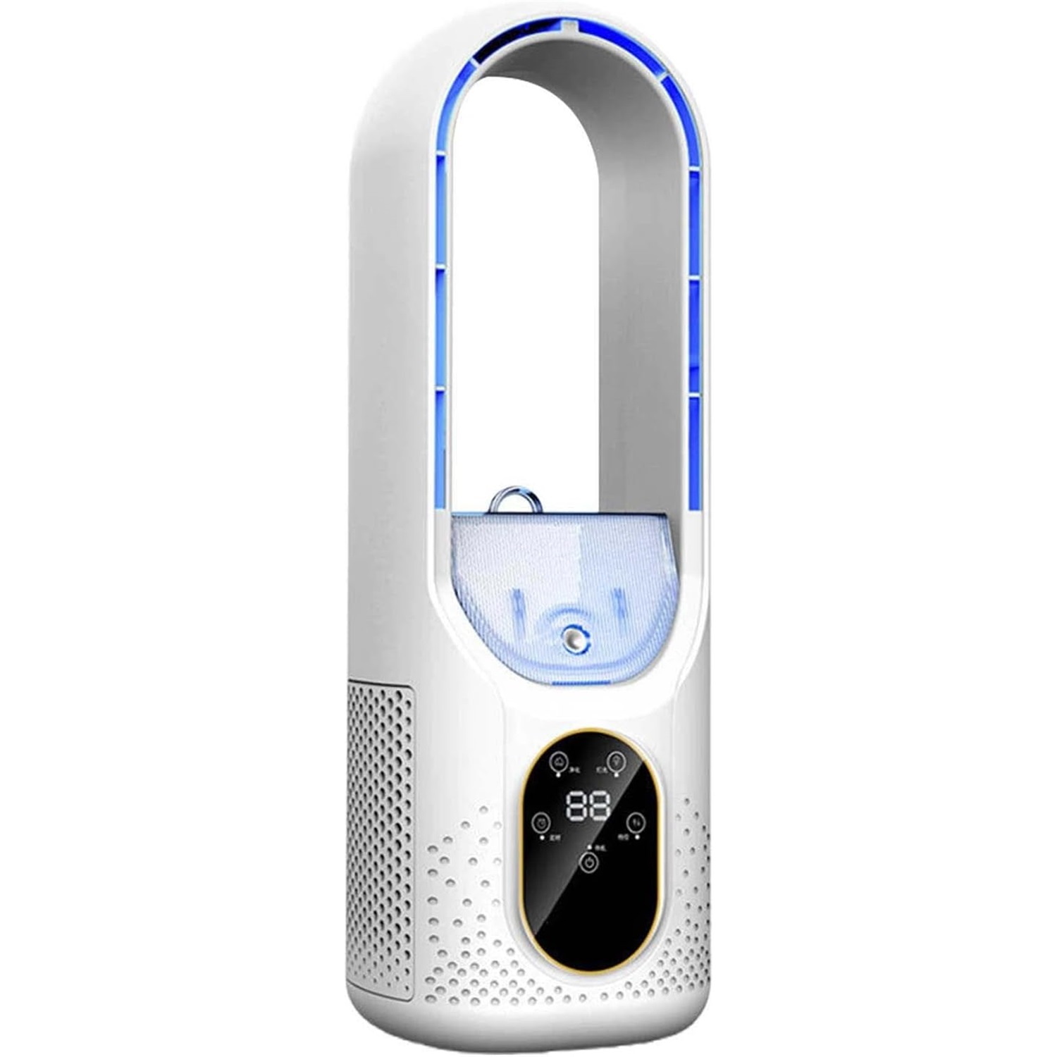 Tragbare Usb-klimaanlage – Modern, Vielseitig, Kompakt – 6 Geschwindigkeitsstufen, 6 Timer, Mini-ventilator – Für Zuhause, Büro, Camping, Schule – Weiß