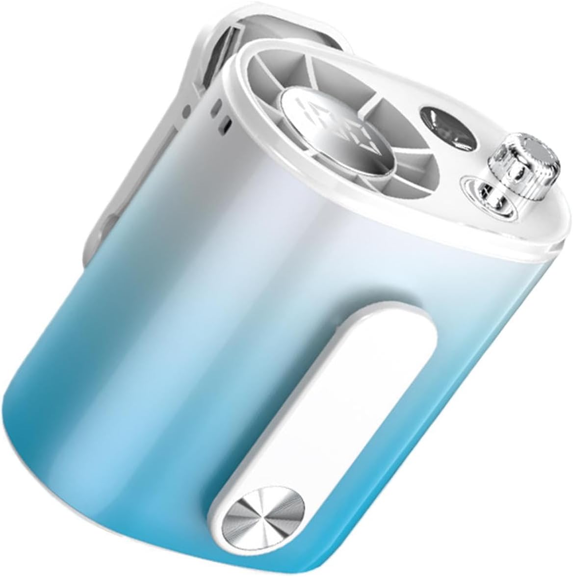 Tragbarer Clip-ventilator – 100 Geschwindigkeitsstufen, 360°-drehung, 3600-mah-akku – Ideal Für Camping, Wandern Und Strand – Blau