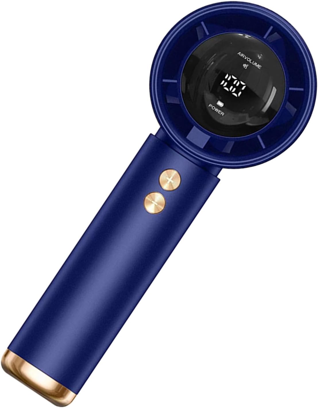 Tragbarer Handventilator, Turbogeladen, Leiser Bürstenloser Motor, Led-anzeige, Große 5000-mah-akkukapazität, Für Den Heimgebrauch, Blau