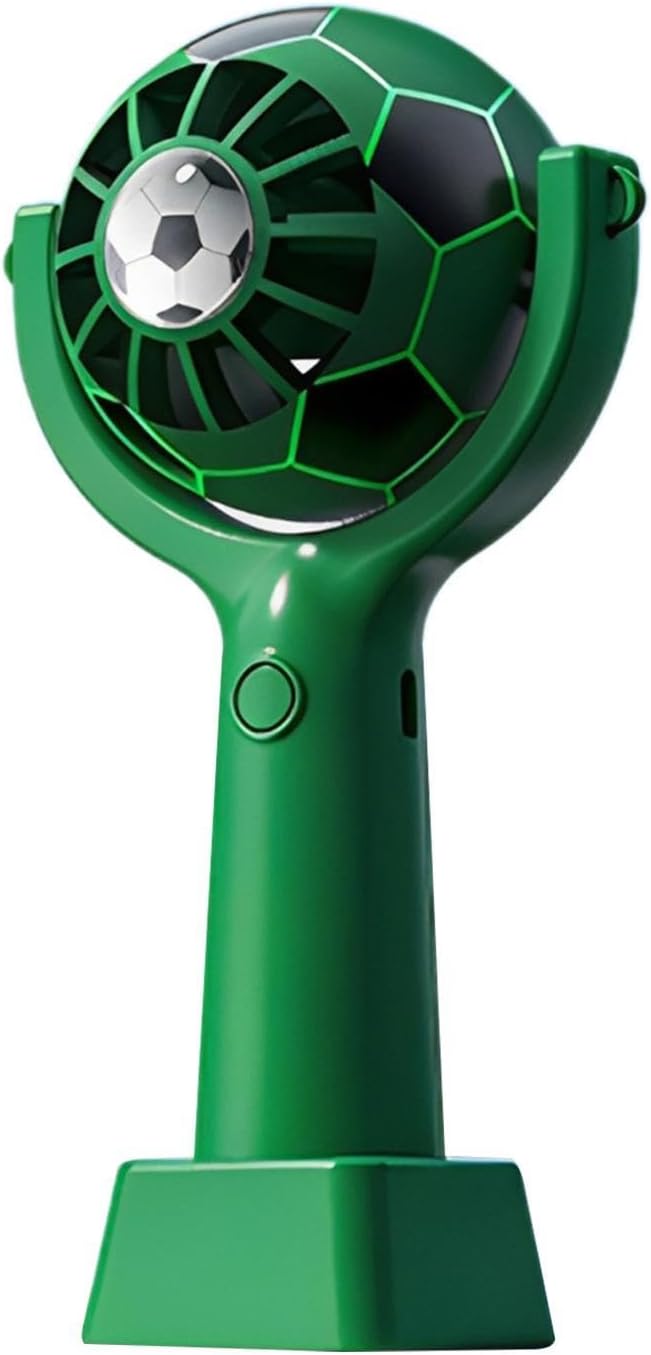 Tragbarer Nackenventilator – 3 Geschwindigkeitsstufen – 360°-drehung – Usb-aufladbar – Grün – Für Camping, Büro Und Outdoor-aktivitäten