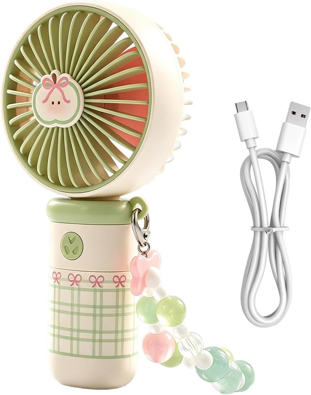 Mini-ventilator, 3 Geschwindigkeitsstufen, Usb-c-ladeanschluss, Abs-material, Leiser Betrieb, Niedrige Eingangsspannung (5 V), Für Zuhause Und Unterwegs, Umweltfreundlich