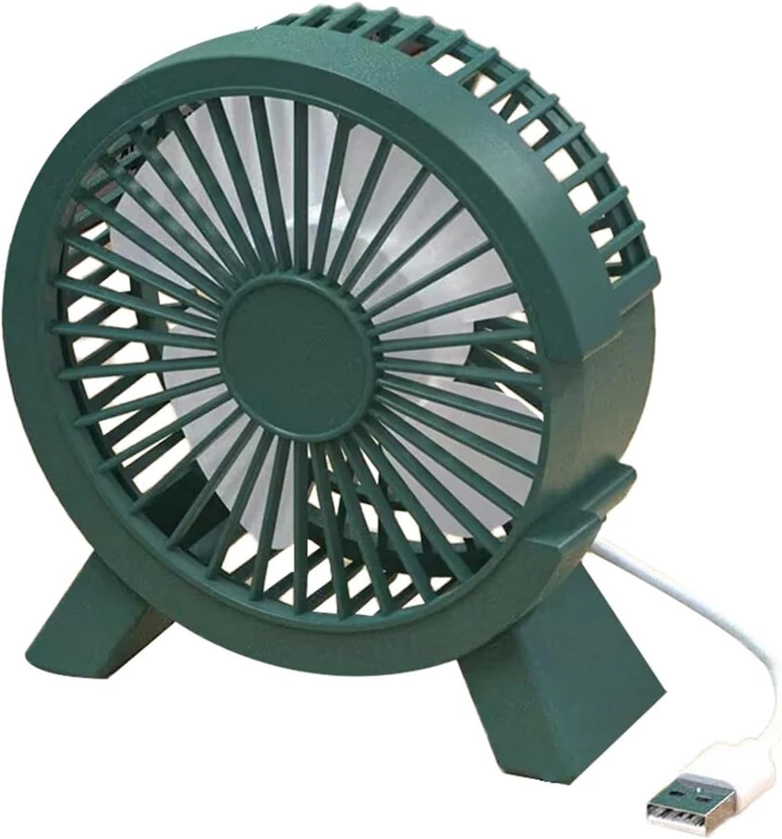 Mini-tischventilator – Klein, Leise, Niedlich, Usb-betrieben – Für Schlafzimmer, Büro, Wohnzimmer – Grün