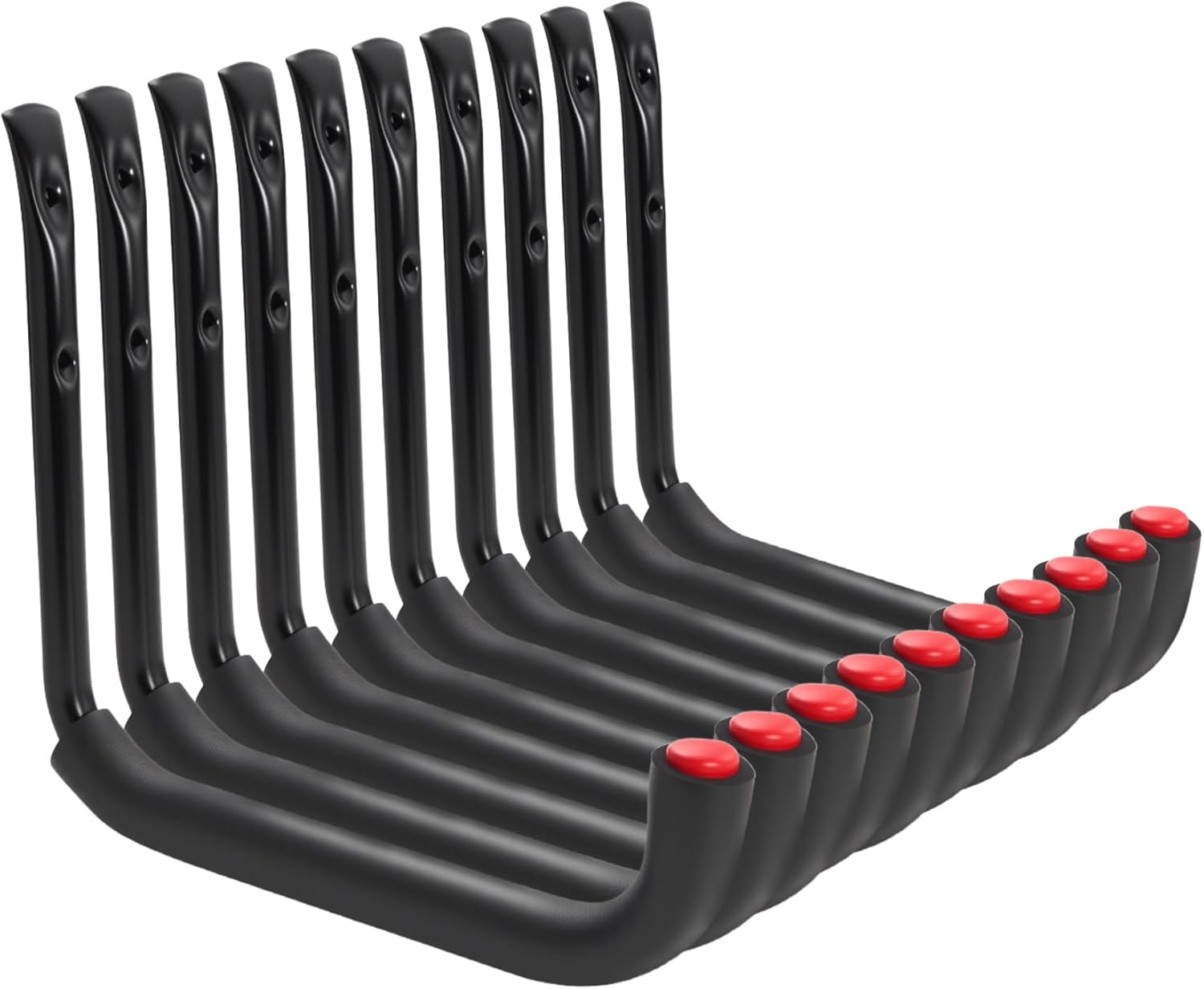 Wandmontierter Garagen-fahrradhaken, Garagenwandhaken, Garagenaufbewahrung, Wandhaken, Fahrradhaken, Schraubhaken, Stahlwandhalterungen, 10er-set, 25 X 23 Cm