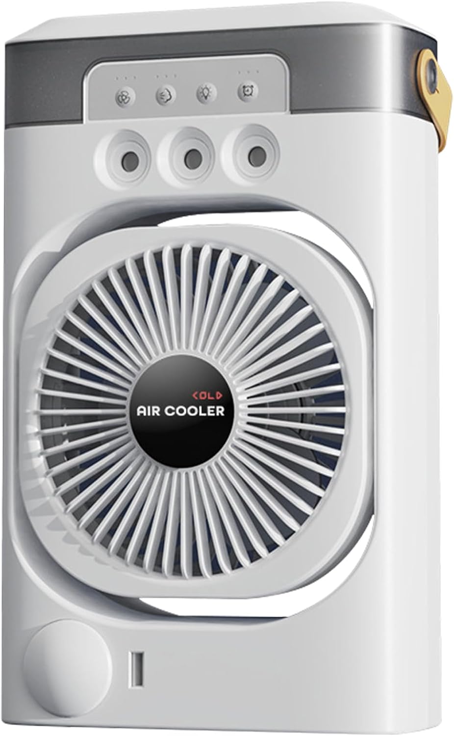 Tragbare Klimaanlage Ohne Abluft, 3-stufiger Luftumwälzer Mit Befeuchtungsfunktion, 7-farbiges Led-nachtlicht, Leiser Betrieb