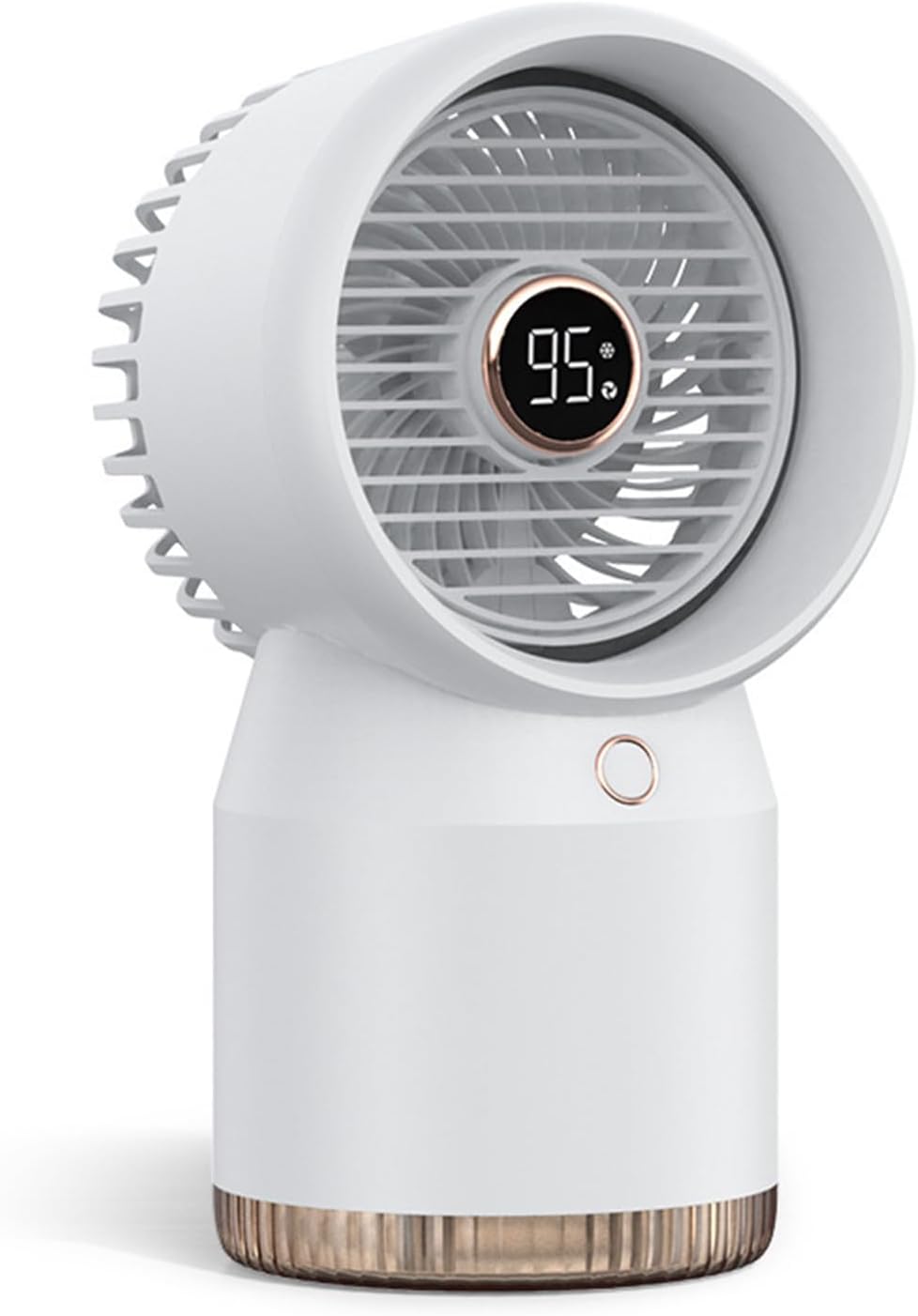 Tragbarer Ventilator Mit 4 Geschwindigkeitsstufen, Großem Wassertank, Kühl-, Befeuchtungs- Und Nachtlichtfunktion.