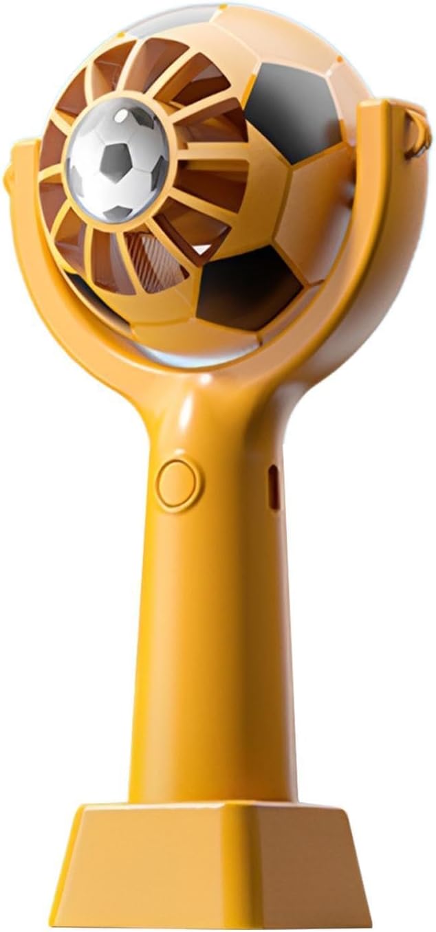 Mini-ventilator Im Fußball-design – 3 Geschwindigkeitsstufen, 360°-drehung, 1200-mah-akku, Usb-aufladbar – Für Zuhause, Unterwegs Und Im Büro