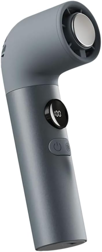 Tragbarer Winkelventilator – 3000 Mah, Verstellbar, Leise – Usb-c-ladeanschluss – Für Camping, Büro Und Outdoor-aktivitäten – Grau