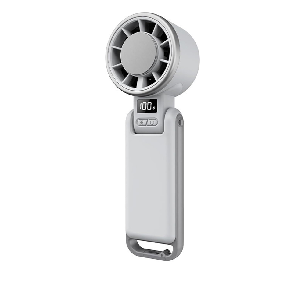 Faltbarer, Tragbarer Ventilator (5 Geschwindigkeitsstufen) – Mehrfach Verstellbarer Winkel – Intelligentes Led-display – Ideal Für Zuhause Und Unterwegs