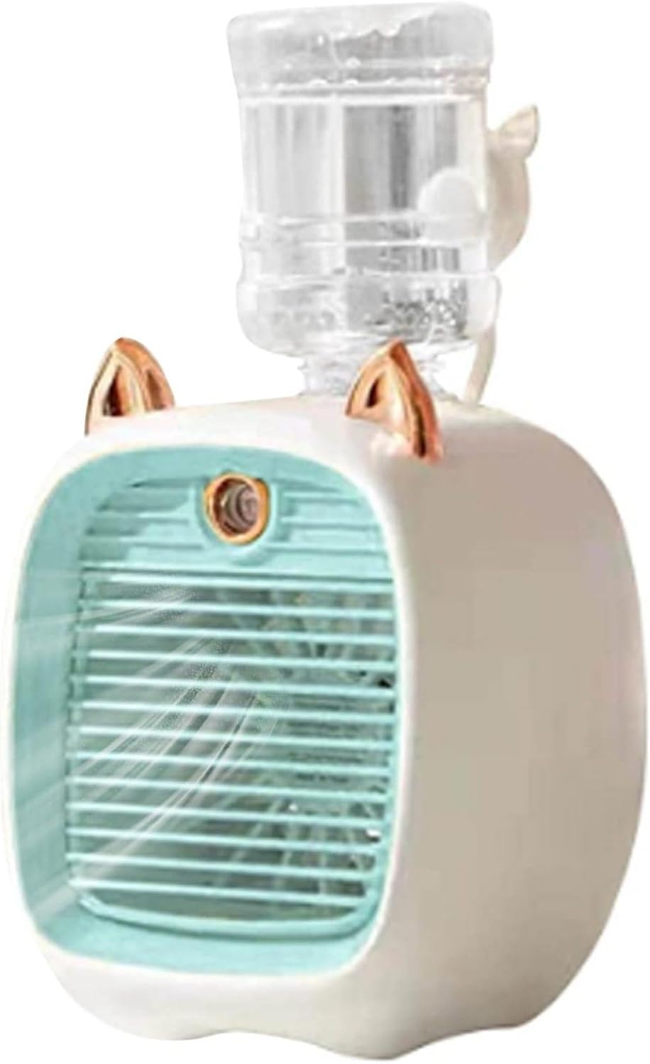 Tragbarer Ventilator Mit Kühlnebelfunktion, Usb-c-anschluss, 3 Geschwindigkeitsstufen, Hoher Akkukapazität Von 1200 Mah, Abs-material, Geeignet Für Den Heimgebrauch