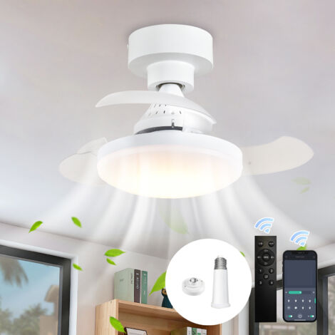 Einziehbarer, Blattloser Deckenventilator – Dimmbare Led-beleuchtung (3000 K Bis 6000 K) – 4 Geschwindigkeitsstufen – Fernbedienung – Kabelgebundene Installation