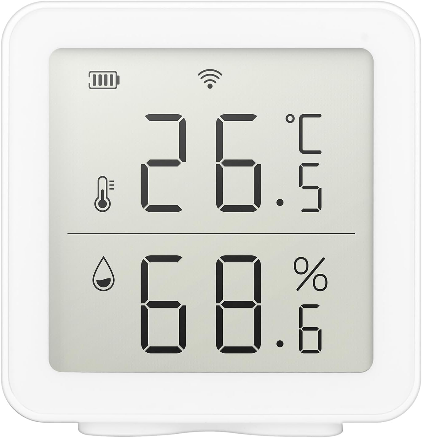 Tuya Wlan-temperatursensor, Intelligentes Thermometer-hygrometer Für Zuhause, Kabelloser Temperatur- Und Feuchtigkeitssensor, Smart-home-szenensystem, Kompatibel Mit Alexa