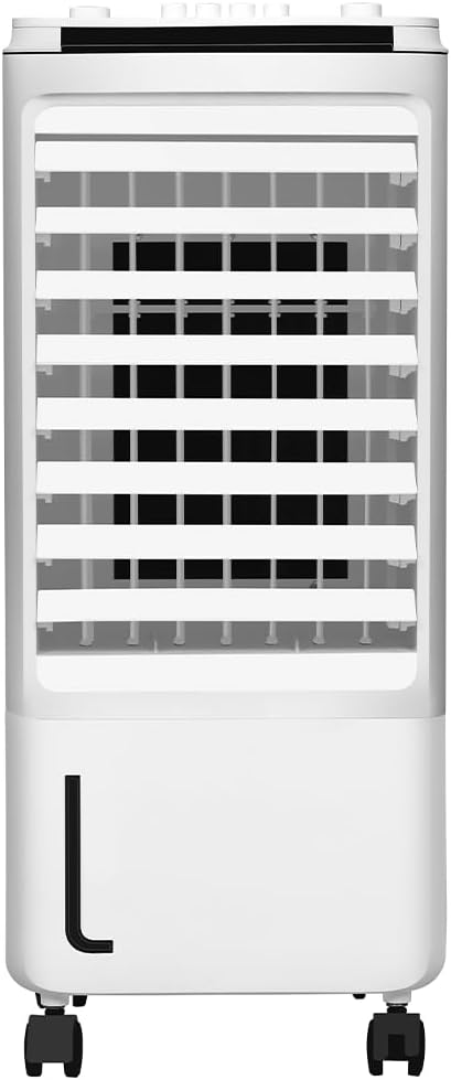 Tragbare Klimaanlage 80-w-verdunstungsluftkühler Luftkühler Mit Wassertank 3 Geschwindigkeitsstufen Automatische Oszillation Leise Geringer Verbrauch [energieeffizienzklasse F]