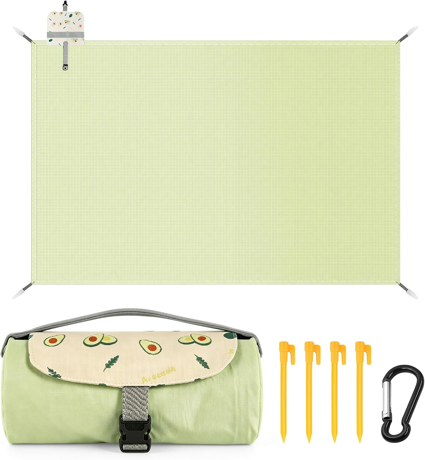 Wasserdichte Picknickdecke (210 × 220 Cm), Sandabweisende Strandmatte, Mit Tragegriff, Leicht Und Faltbar, Ideal Für Strand, Camping Und Diverse Outdoor-aktivitäten