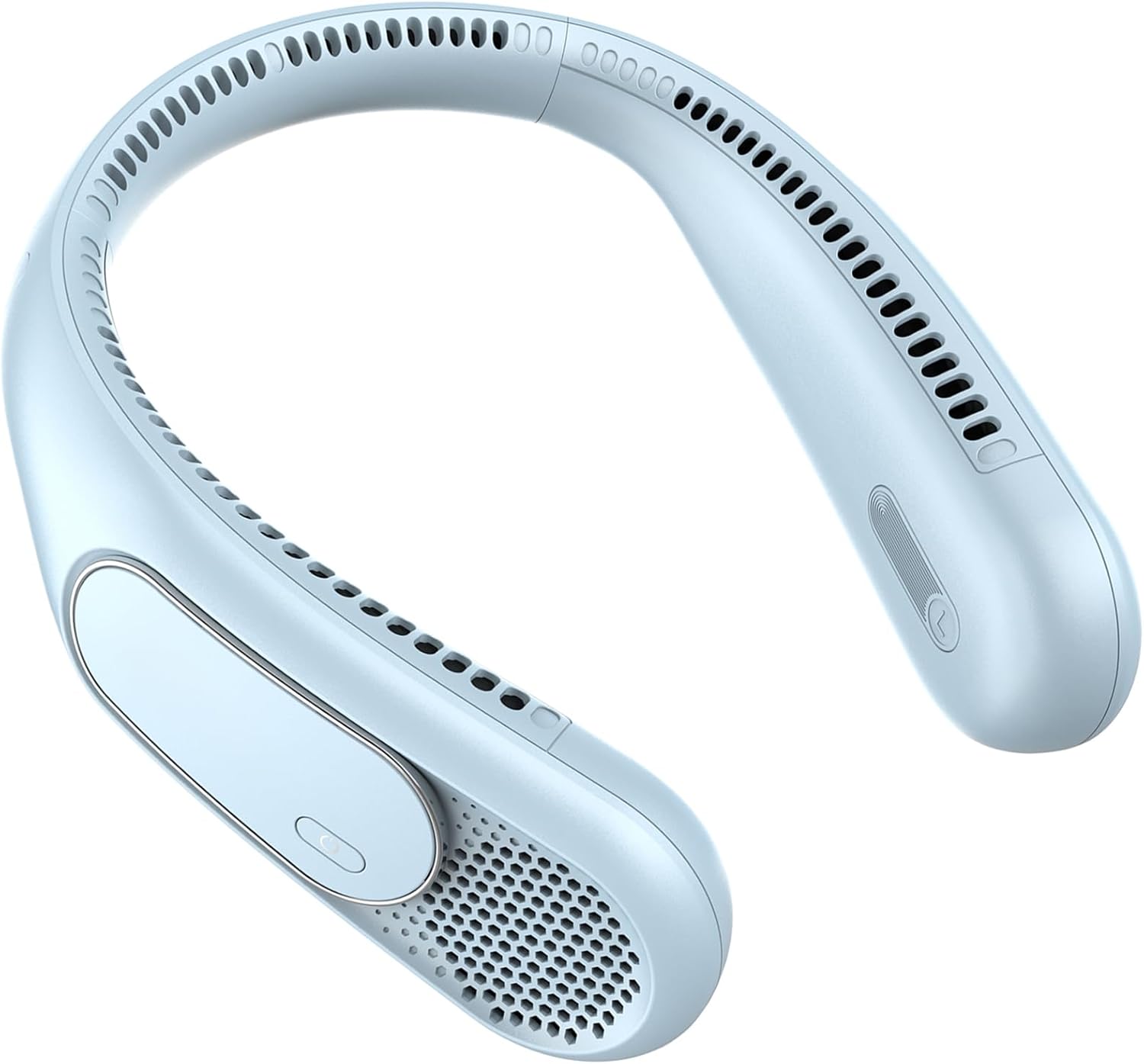 Nackenventilator, 3 Geschwindigkeitsstufen, Usb-aufladbar, Lange Akkulaufzeit, Leiser Betrieb, Für Reisen, Büro Im Freien, Azure