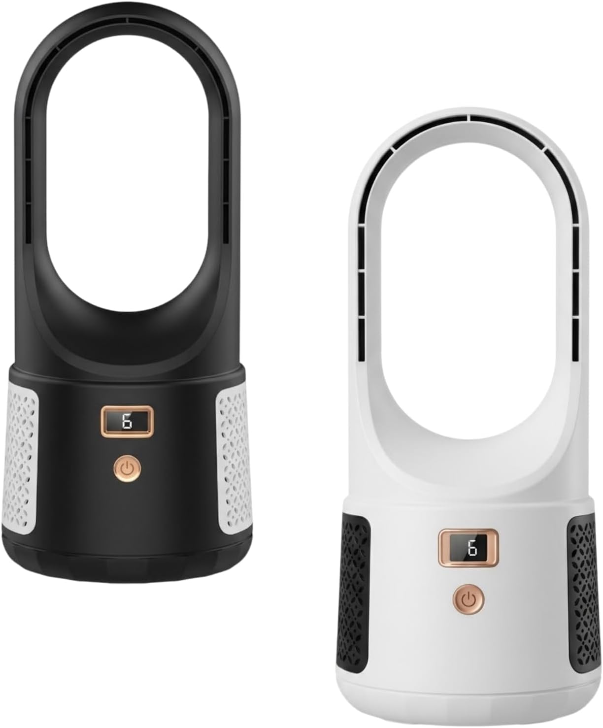 Tragbare Klimaanlage Im 2er-pack – Modern, Leise, Sicher – 6 Geschwindigkeitsstufen Mit Touch-steuerung, Langlebiger Usb-akku – Ideal Für Büro, Schlafzimmer Und Studentenwohnheim