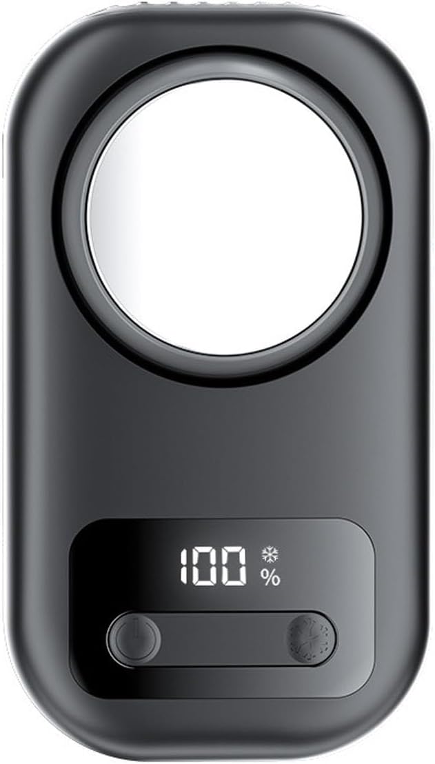 Tragbarer Ventilator, Halbleiterkühlung, Usb-aufladbar, Leistungsstarker Motor, Leiser Betrieb (50 Db), Für Zuhause Und Unterwegs, Schwarz