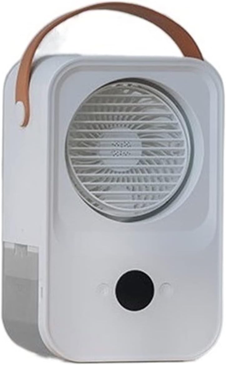 Tragbare Klimaanlage Ohne Abluft, 650 Ml Großer Wassertank, Kaltvernebelung, Tragbar, Für Büro Und Zuhause, Weiß