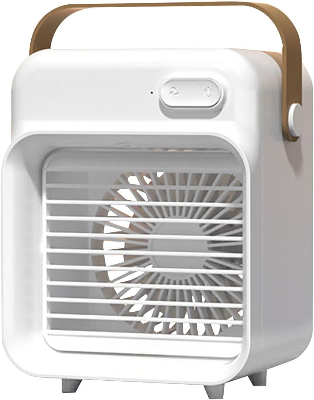 Praktische Mini-klimaanlage, 3 Geschwindigkeitsstufen, Kaltvernebelung, 150 Ml Wassertank, Leise (36 Db), Für Büro Und Zuhause, Weiß