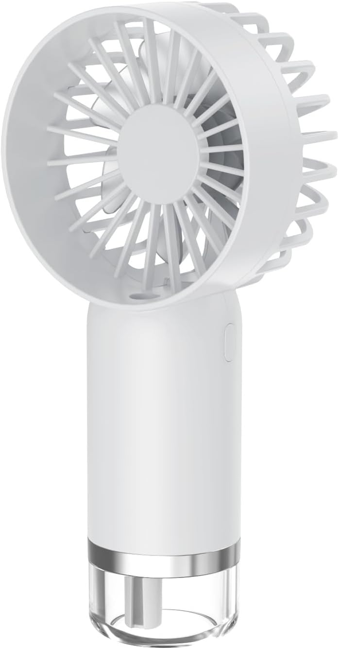 Tragbarer Nebelventilator – Mini-usb-aufladbar, 3 Geschwindigkeitsstufen – Kühlgerät Für Büro & Strand – Weiß
