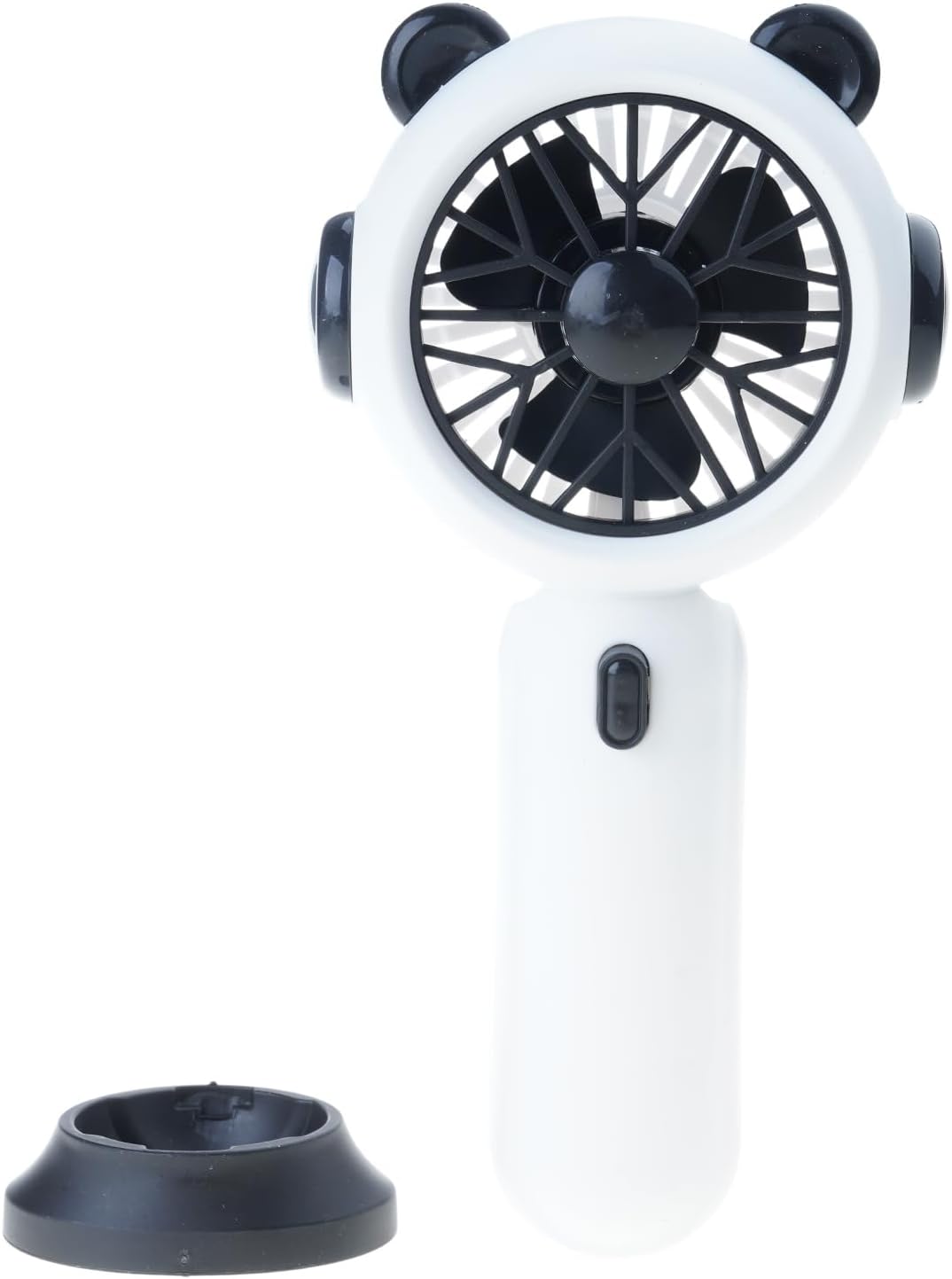 Praktischer Mini-ventilator Mit 3 Geschwindigkeitsstufen, Usb-aufladung, Integriertem Akku Und Extrem Langer Akkulaufzeit. Für Zuhause Und Unterwegs (weiß).