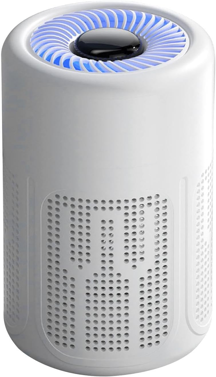 Luftzirkulationsventilator, Ein-klick-reinigung, Negativ-ionen-reinigung, Usb-c-ladeanschluss – Für Zuhause, Büro, Weiß