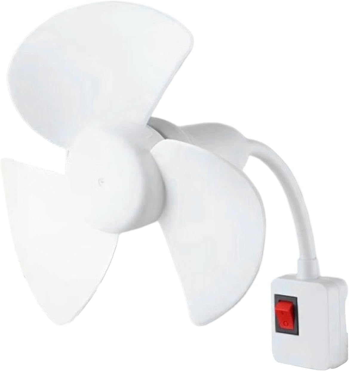 Mini-ventilator, Reiner Kupfermotor, 360° Verstellbar, Separater Schalter, 40 Db Geräuschreduzierung, Büro, Schlafzimmer, Weiß