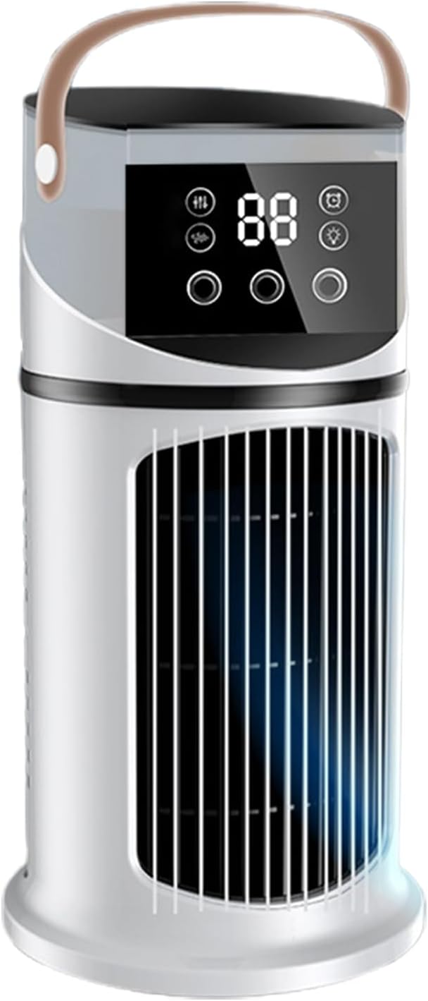 Mini-klimaanlage, Kühlt In 3 Sekunden, Für Schlafzimmer Mit Nebelfunktion Und 6-stufiger Windregulierung (weiß)