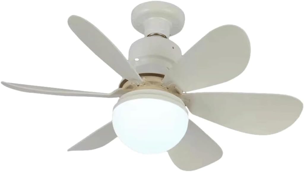 Led-deckenventilator Mit Fernbedienung – 3 Geschwindigkeitsstufen, 3 Farben, Dimmbar – Für Schlafzimmer Und Wohnzimmer – Weiß