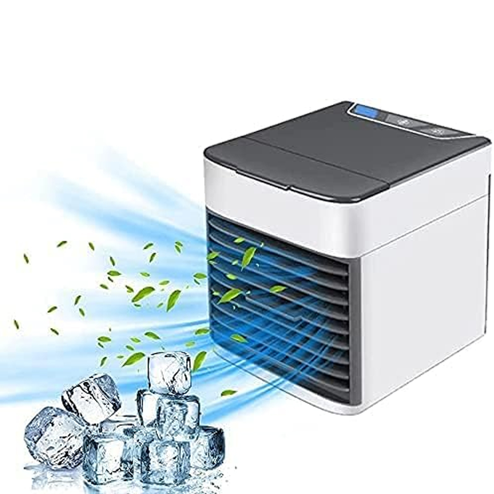 Tragbare Klimaanlage Mit Nebelfunktion, Luftbefeuchtungs- Und Reinigungsfunktion, Usb-anschluss, Ideal Für Schlafzimmer Und Küchen. (weiß)