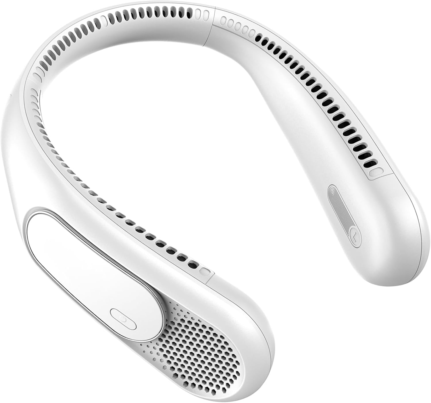 Nackenventilator, 3 Geschwindigkeitsstufen, Usb-aufladbar, Lange Akkulaufzeit, Leiser Betrieb, Ideal Für Reisen, Büro Und Outdoor-aktivitäten, Weiß