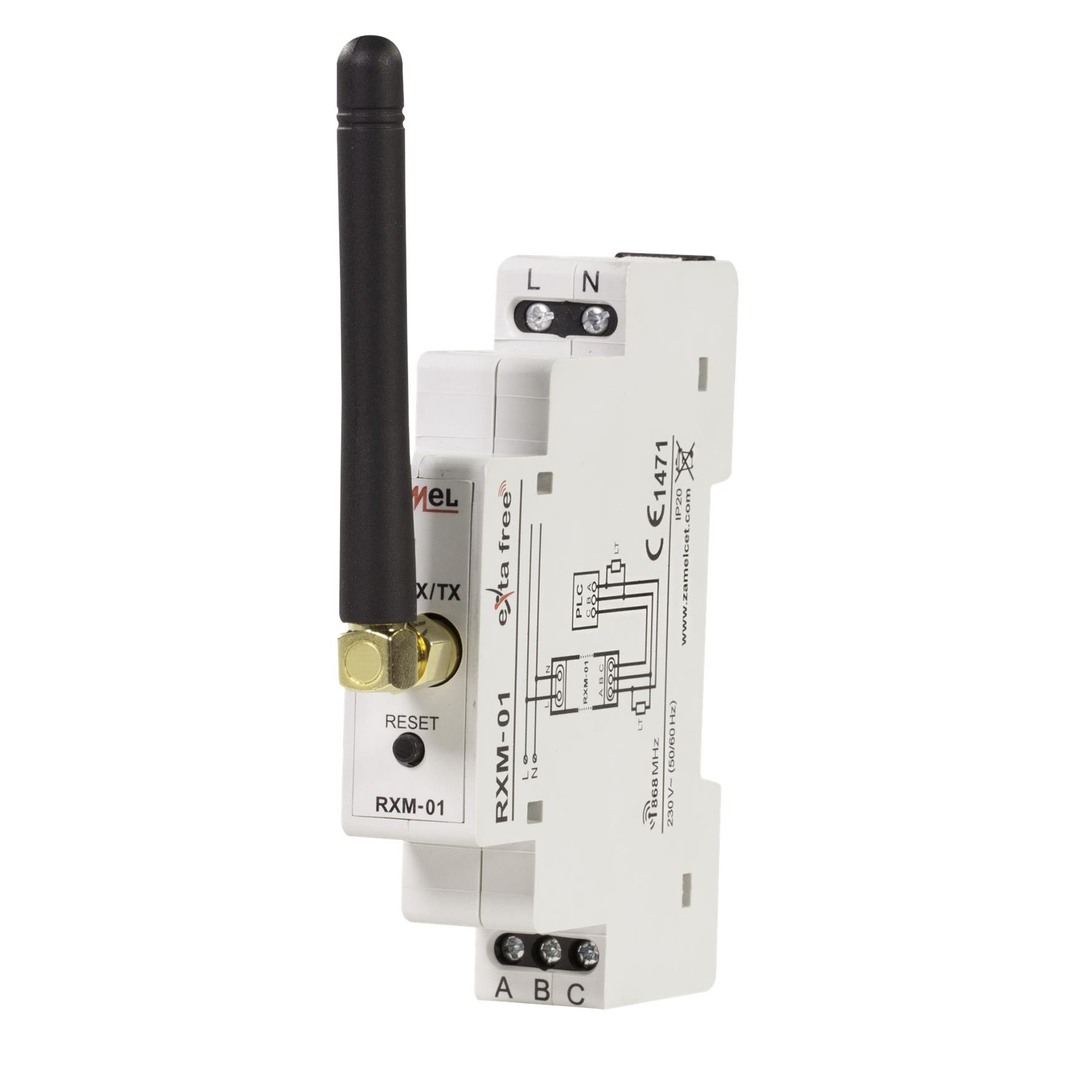 Drahtloser Sender Zamel Rxm-01 300 M Th 35 Schiene