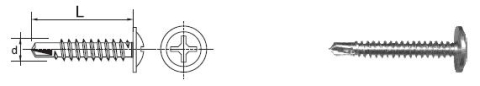 Selbstbohrende Befestigungsschraube 4,2 X 25 Mm Ral 9002 - 5,0 Sto - 562125 9002