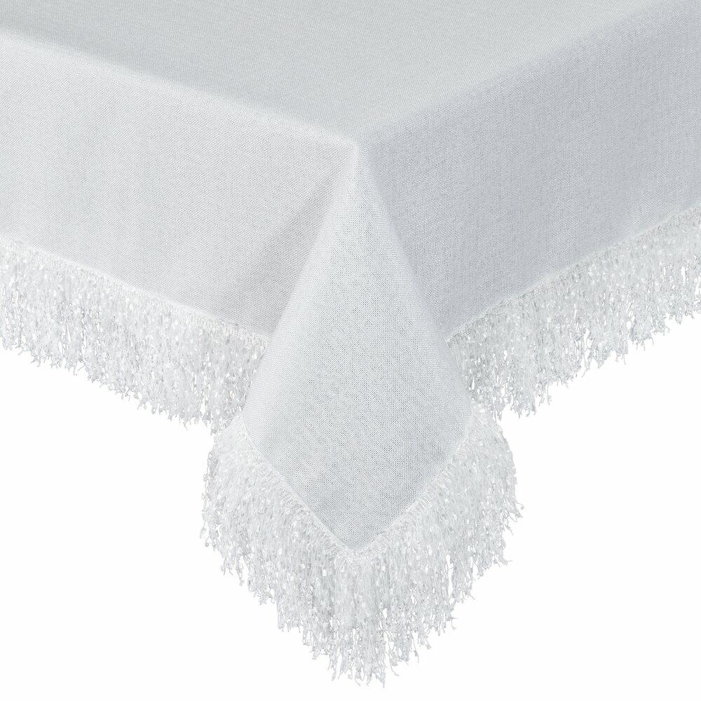 Elegante Jaspis-tischdecke 140x280 Weiß