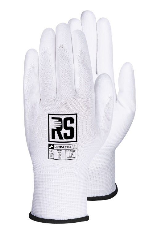 Nylon + Polyurethan Ultra Tec Handschuhe (rnypo) Weiß R.7 - 12.0 Par - Rek Ulteb7