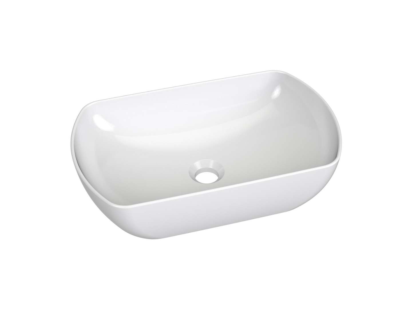 Ravak Uni Slim - Waschbecken, 50 X 31 Cm, Ohne Überlauf, Ohne Hahnloch, Weiß Xjx01150004