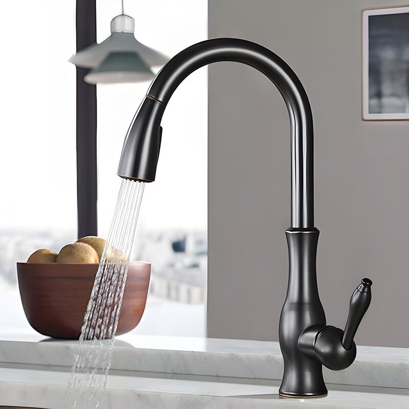 Küchenarmatur Aus Kupfer, 360° Schwenkbar, Zwei Wasserauslassmodi, Hochwertiger Luftsprudler Für Gleichmäßigen Wasserstrahl, Einfache Installation