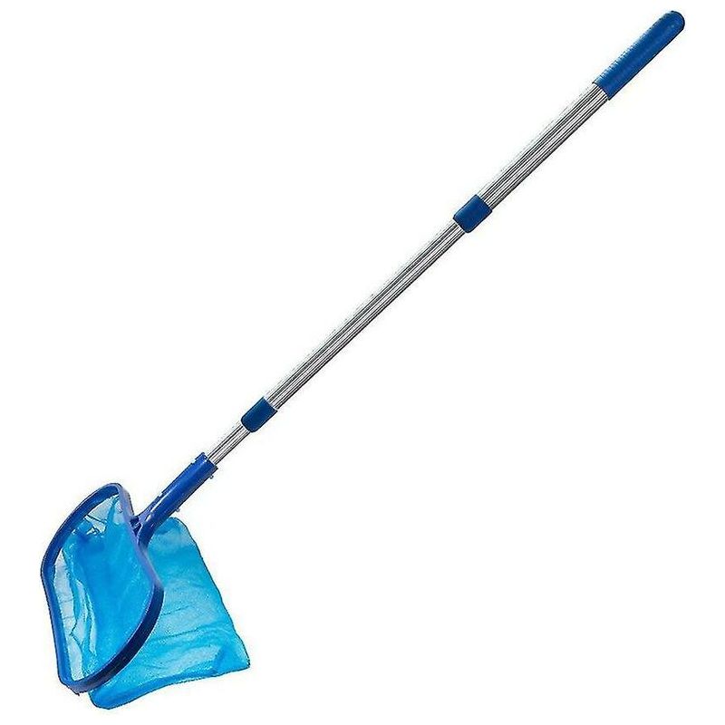 Pool-skimmernetz Mit Teleskopierbarer Aluminiumstange. Tiefmaschiges Nylongewebe. Hohes Schmutzaufnahmevermögen. Maße: 3 X 35 Cm