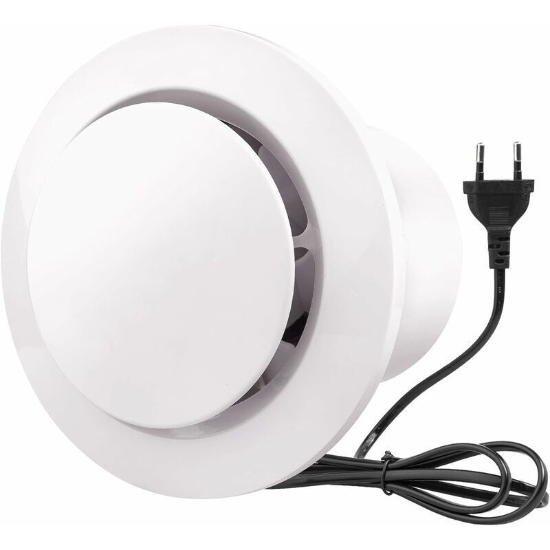 100-mm-abluftventilator, 130 M³/h, 20 W, Rückschlagventil, Leiser 30-db-ventilator. Für Bad, Küche Und Wc.