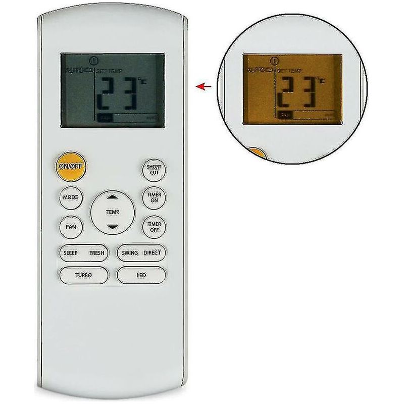 – Kabellose Fernbedienung Für Klimaanlagen – Kompatibel Mit Beko Und Midea – 433 Mhz Frequenz – Infrarotsteuerung Für Die Modelle Rg57k7(b), Bgef, Rg57a1(b), Rg57b(b), Bge