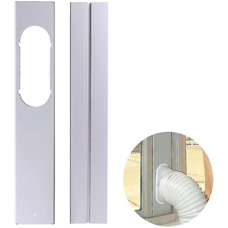 Verstellbare Fensterdichtung Für Mobile Klimageräte, 130 Cm Breit. Pvc-folie, 10 Cm Breit. Einfache Montage Mit Klebeband.