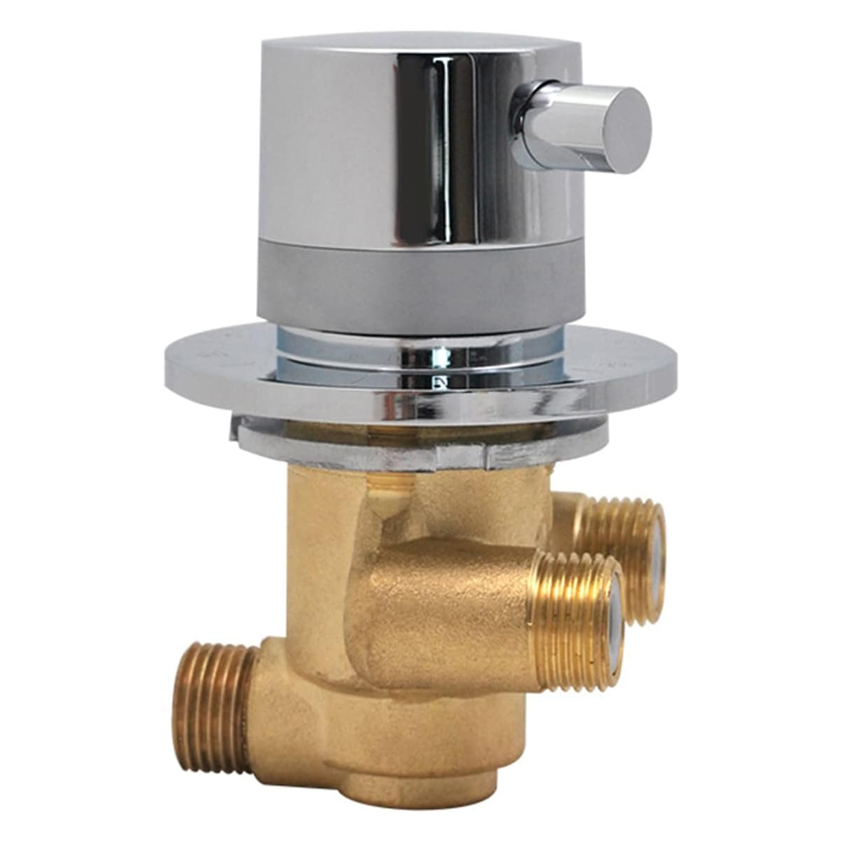 Thermostat-duscharmatur Aus Messing Mit Chromoberfläche. Temperatur Einstellbar Bis 50 °c. Einfache Wandmontage.