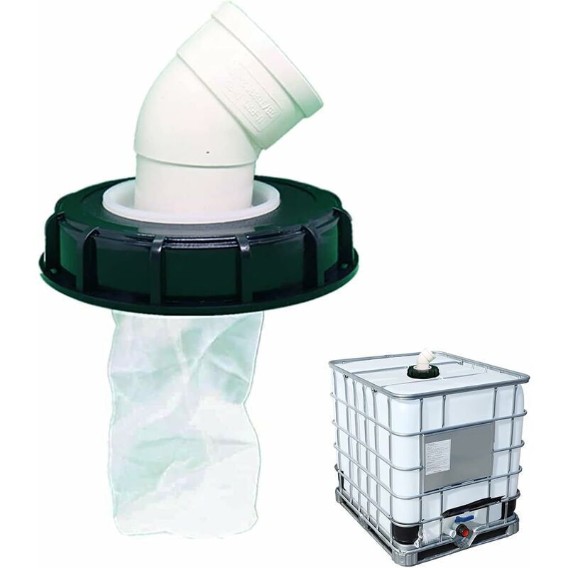 1000-liter-regenwasserfilter, 165-mm-waschbarer Nylonfilter, Ibc-tankanschluss, Entfernt Verunreinigungen Und Schlamm