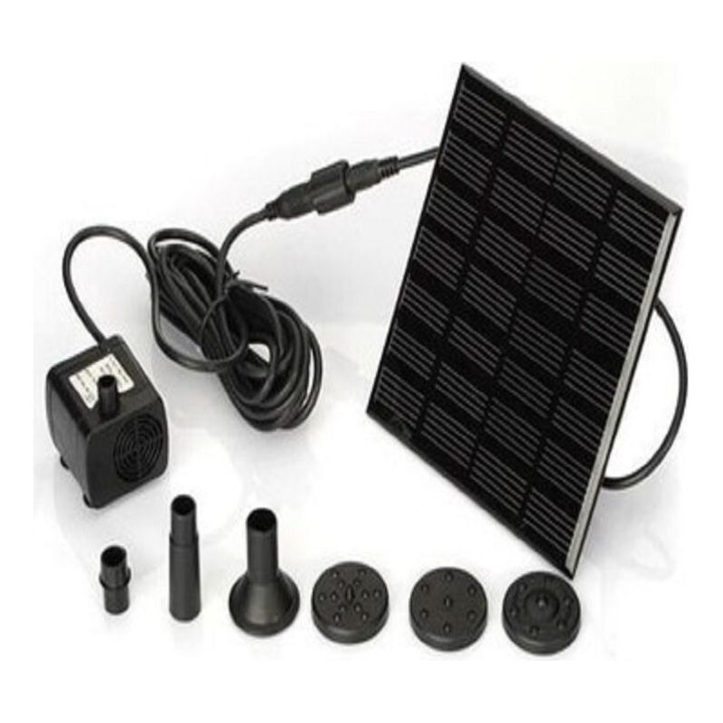 7v 1,2w Solarbrunnenpumpe, 200l/h Fördermenge, 110cm Förderhöhe, 6 Düsen Für Individuelle Sprüheffekte