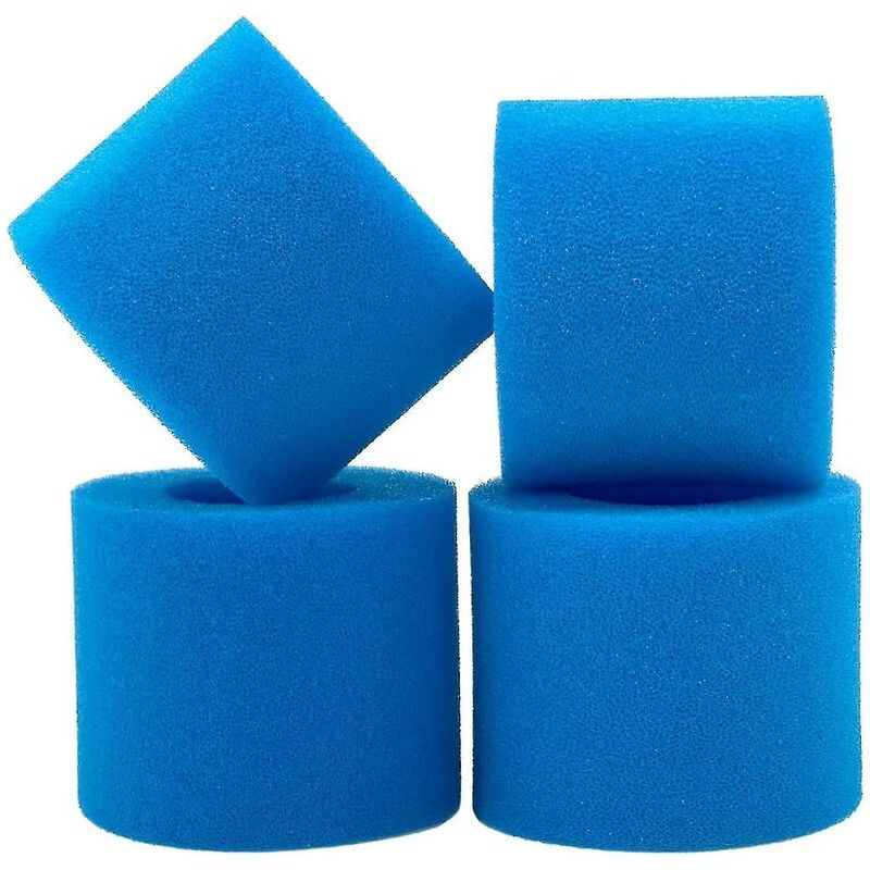 – Poolfilterkartusche – 4 Waschbare Schwammfilter – Kompatibel Mit Saluspa 90352e Und Lay-z Spa – Strapazierfähiges Schwammmaterial